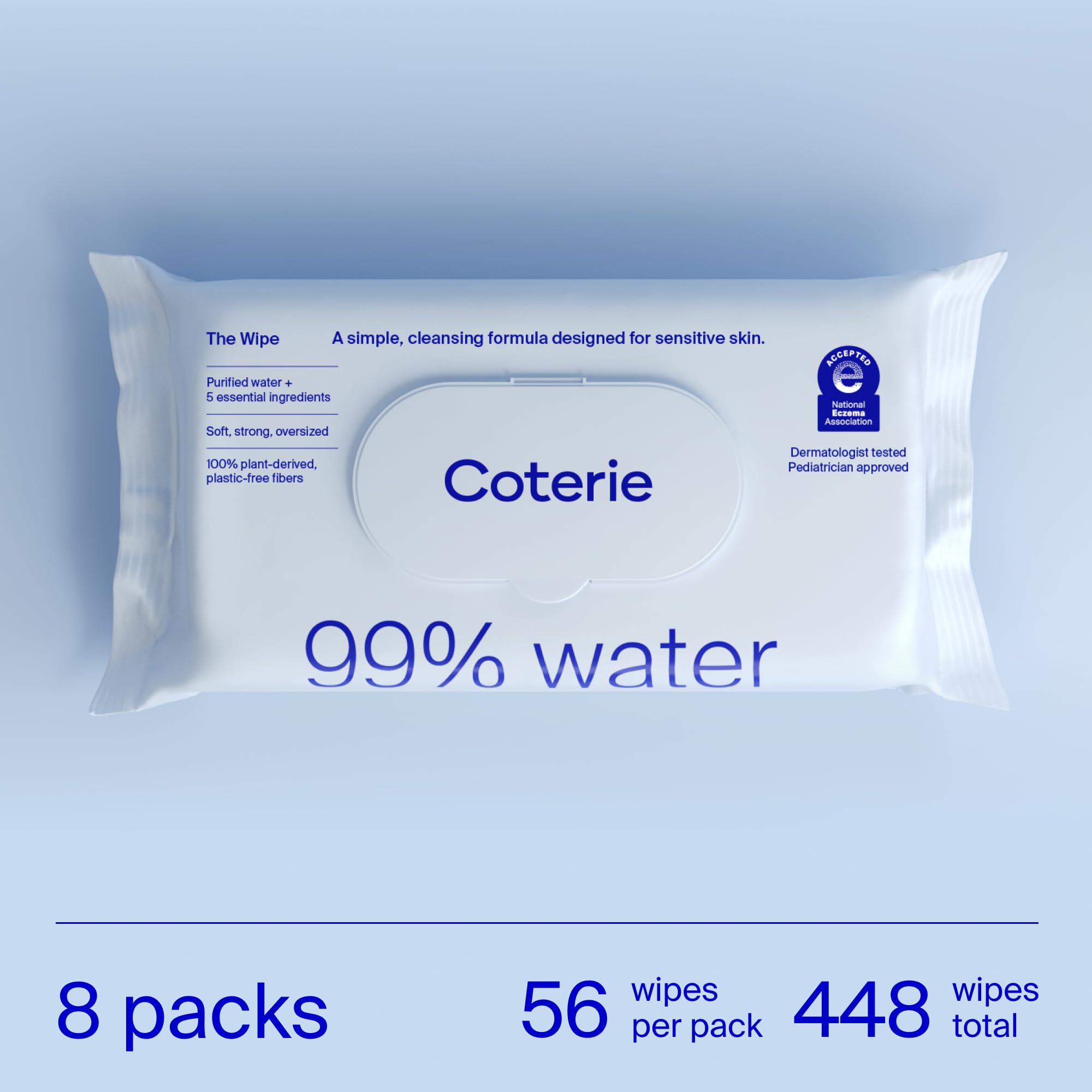 Coterie Baby Wipes suitable for newborns during diaper changes.
