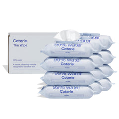 Coterie Baby Wipes with plant-based fibers for gentle cleansing on baby skin