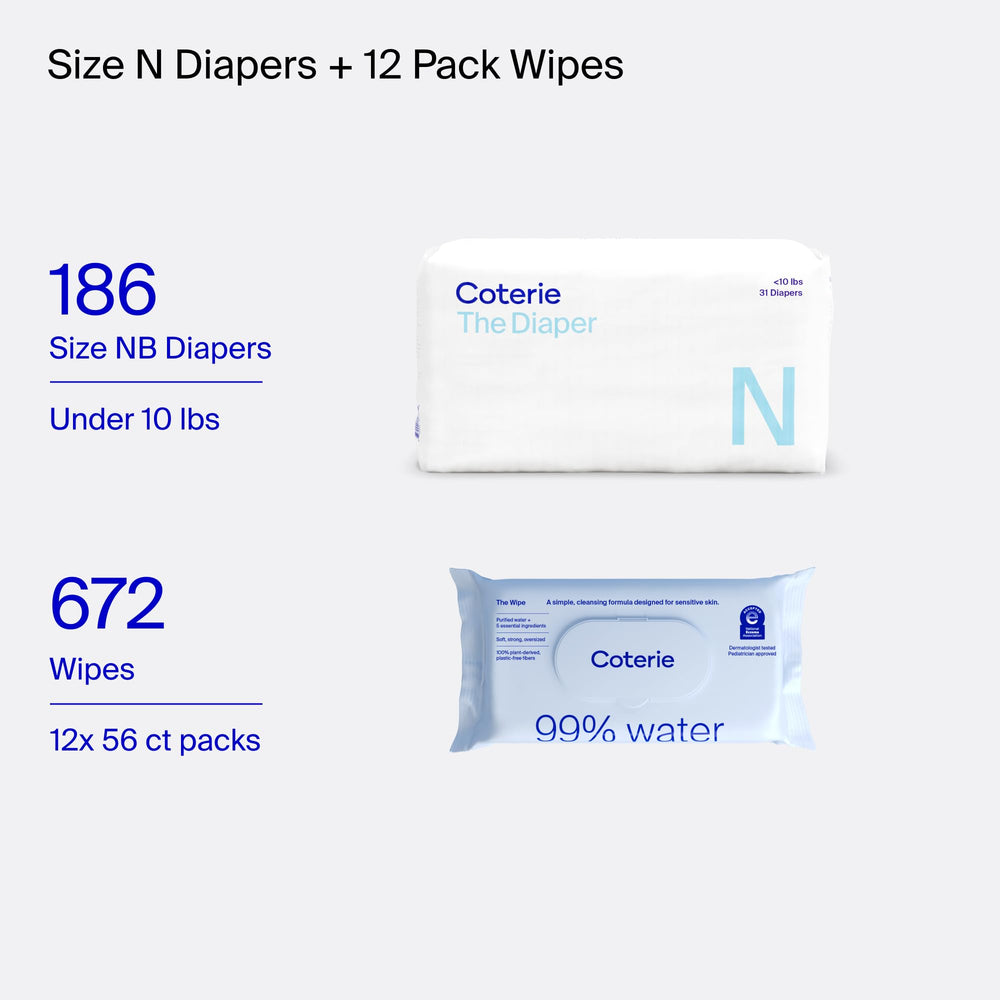 Coterie bundle packaging close-up, cruelty-free and FSC-certified materials