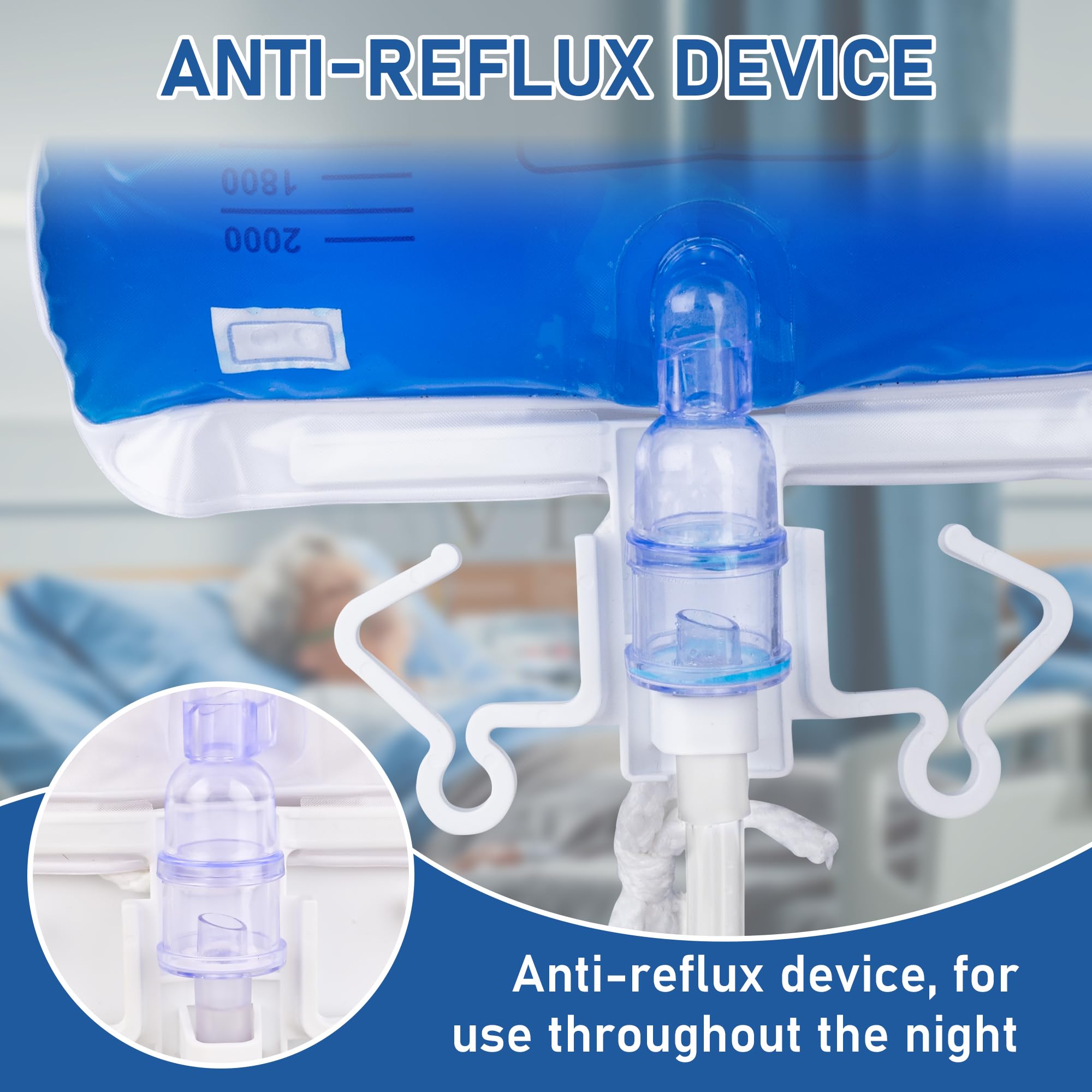 COTOM anti reflux chamber close up showing smooth drainage