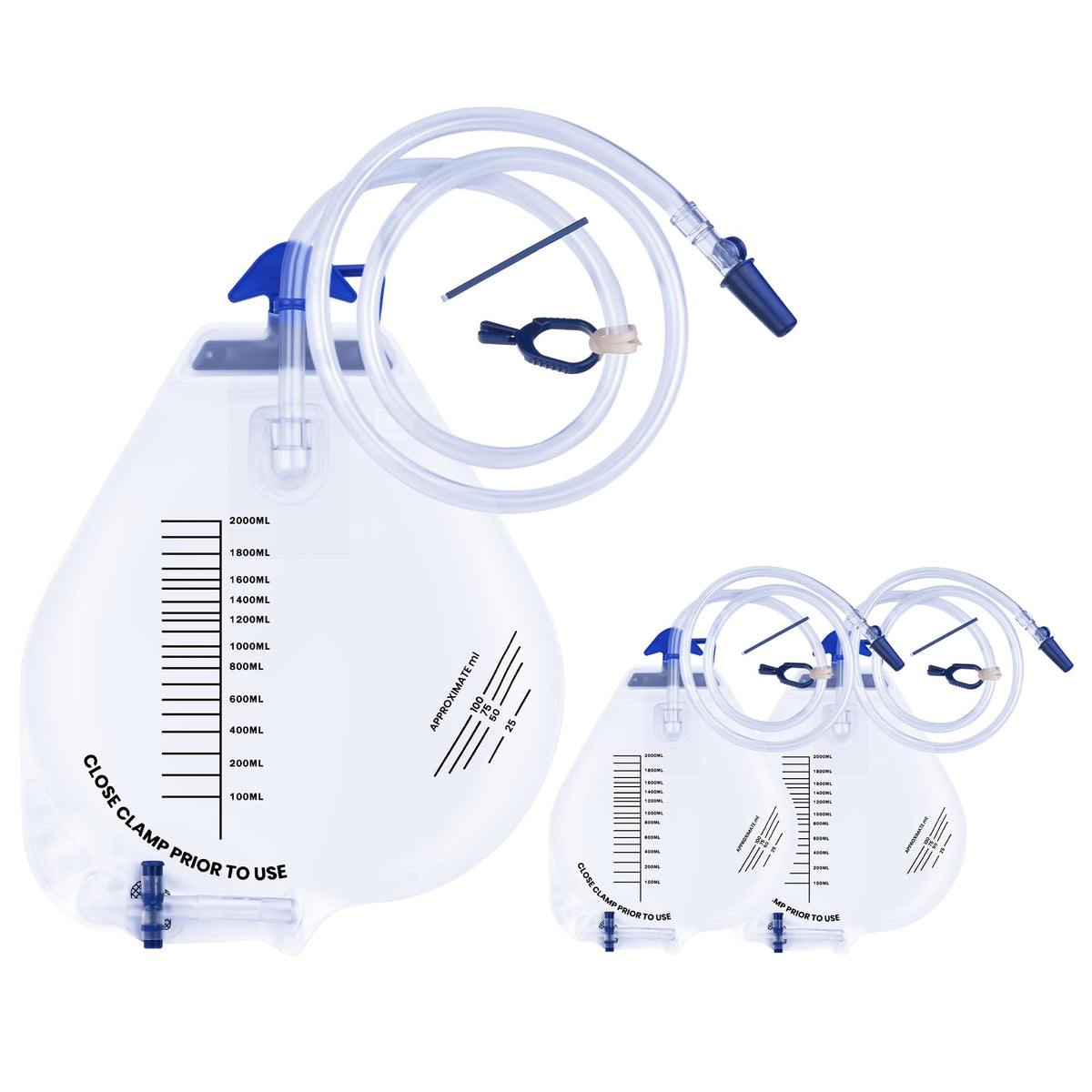 COTOM catheter bag anti-reflux chamber for smoother drainage