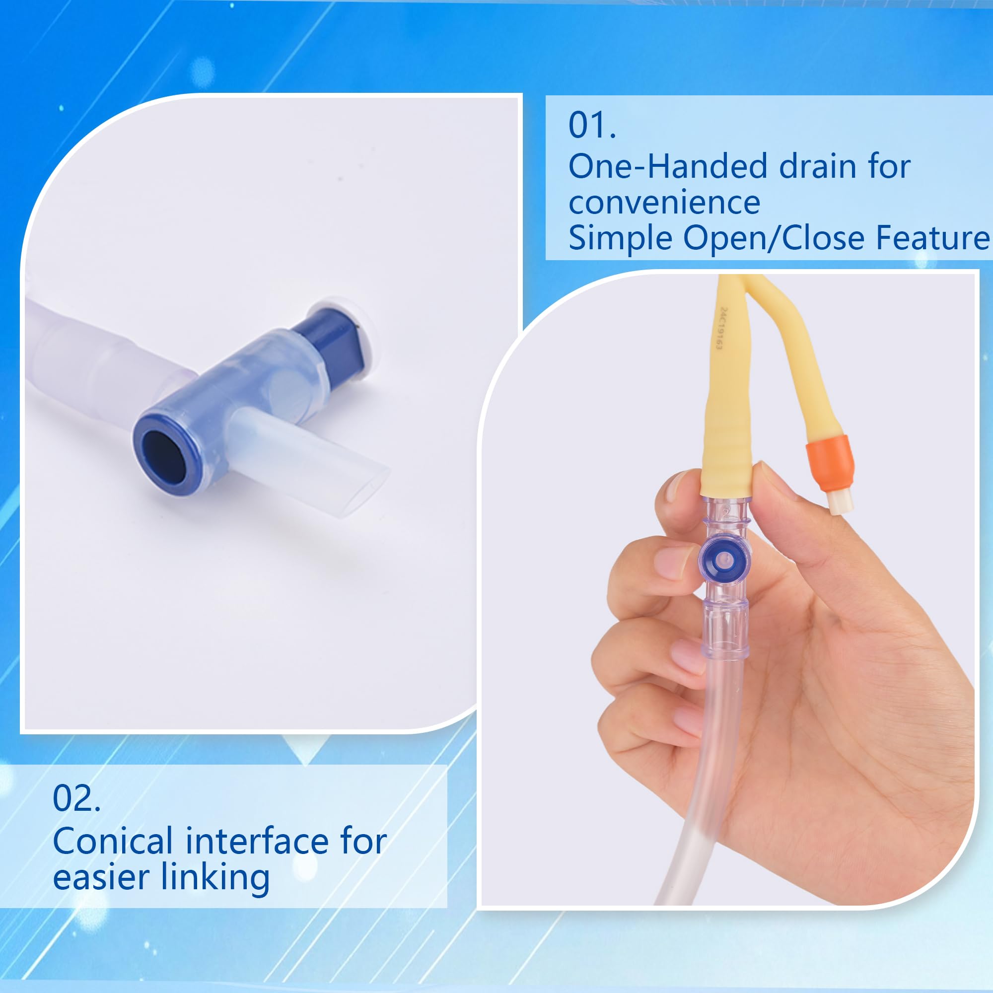 COTOM hanging options demonstrated on beds and wheelchairs for flexible care.