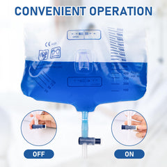 COTOM one-handed urine valve enables easy bedside control