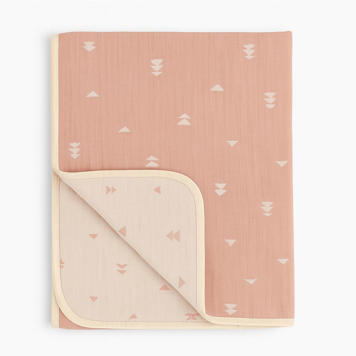 Cotton by the Sea brick swaddle blanket, double-layer muslin for cozy warmth and gentle swaddling