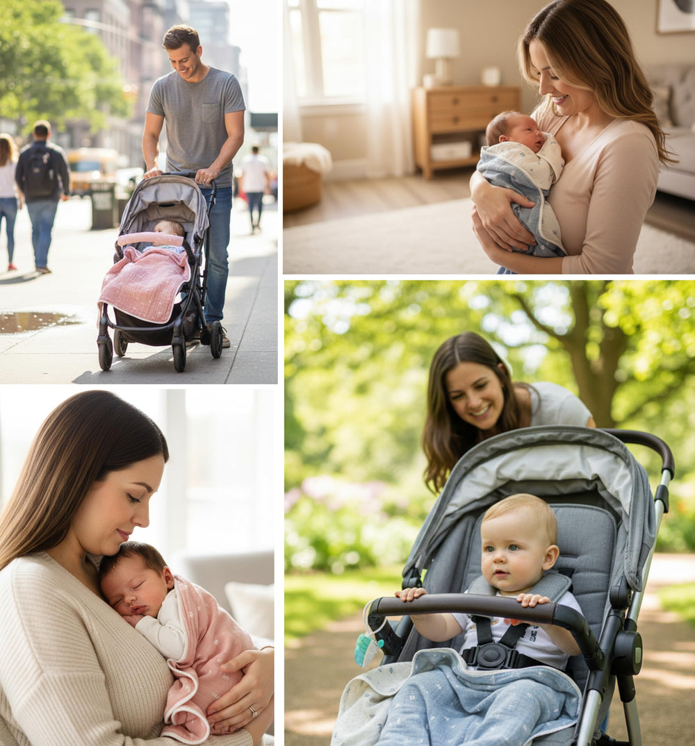 Cotton by the Sea machine-washable swaddle simplifies laundry while keeping softness after every wash