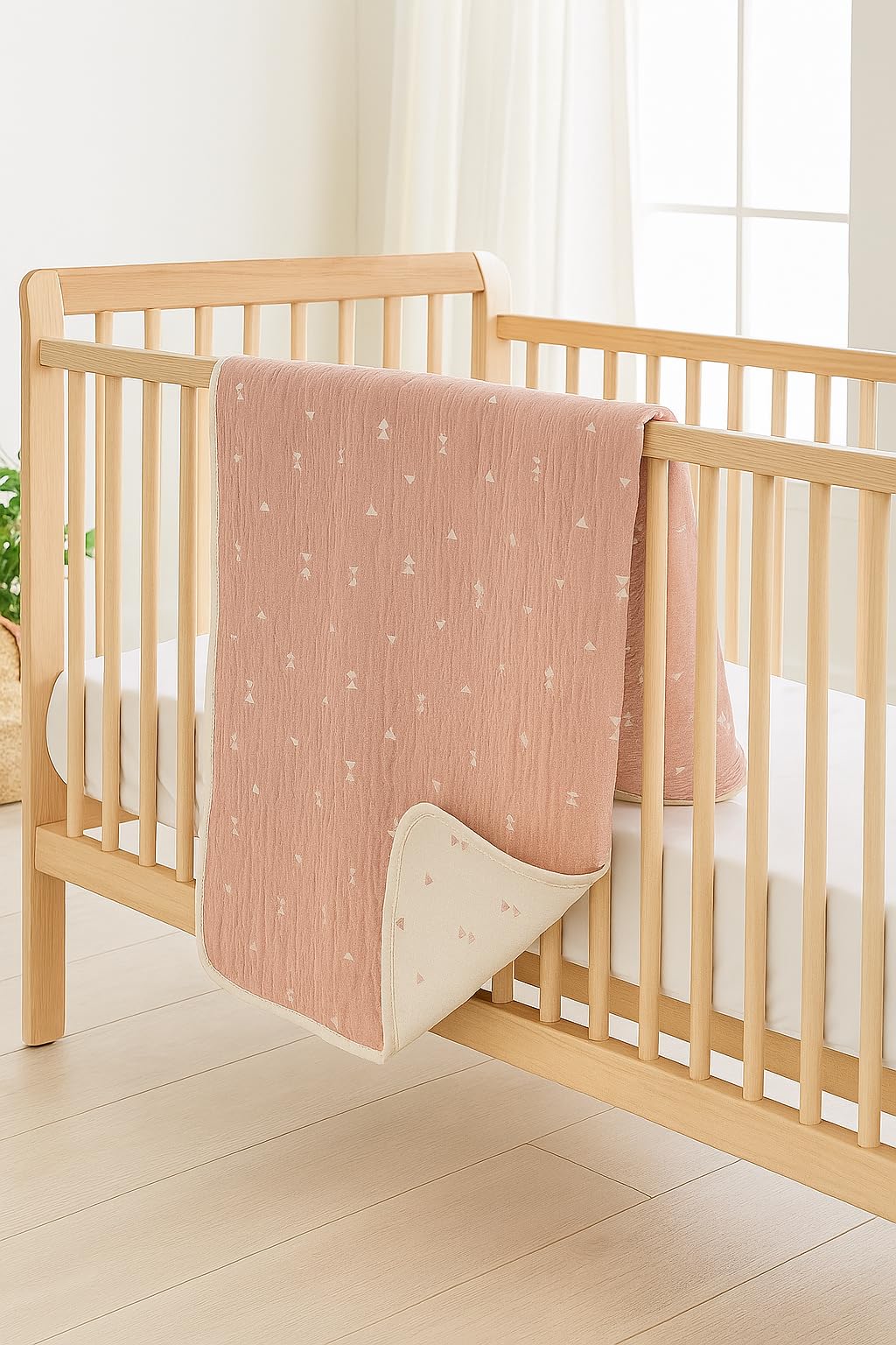 Cotton by the Sea Turkish cotton weave is breathable, helping comfort during naps and outings