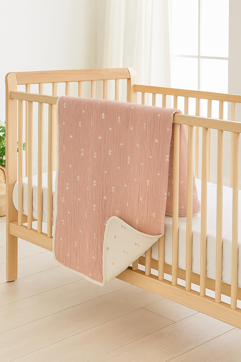 Cotton by the Sea Turkish cotton weave is breathable, helping comfort during naps and outings