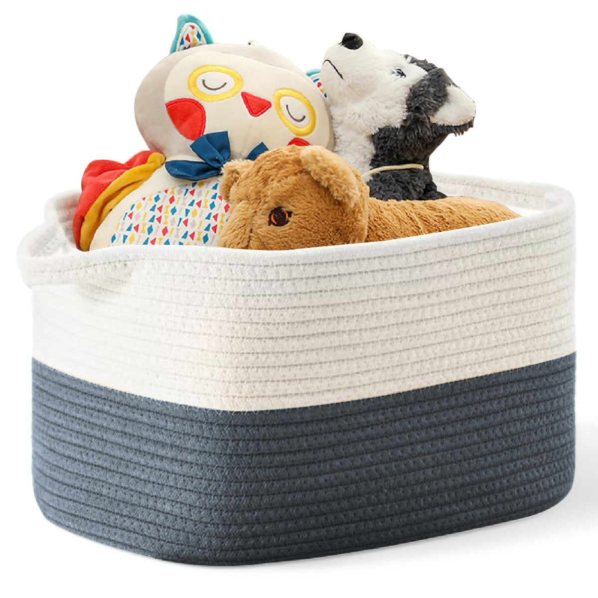 Cotton Rope Woven Basket laundry hamper for organized clothes