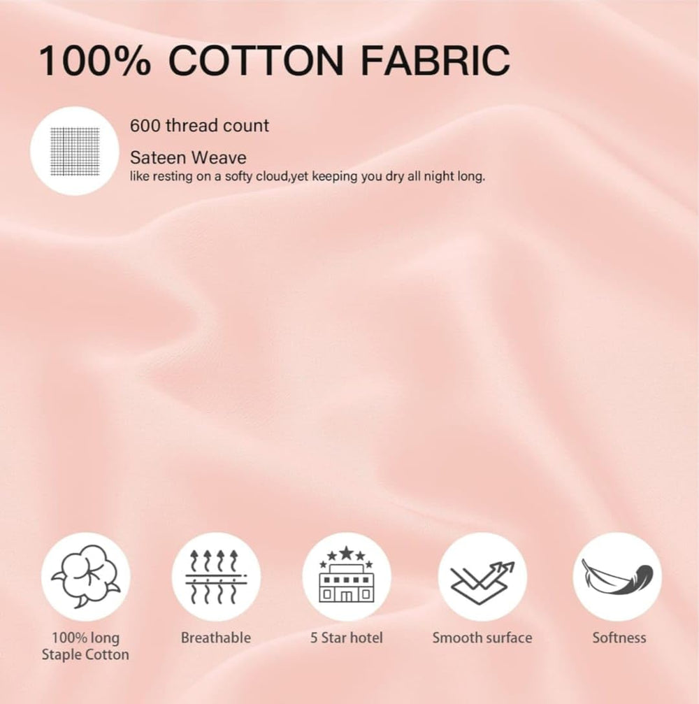 Cotton Stich 600TC cotton closeup showing smooth soft fabric texture.