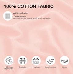 Cotton Stich 600TC cotton closeup showing smooth soft fabric texture.
