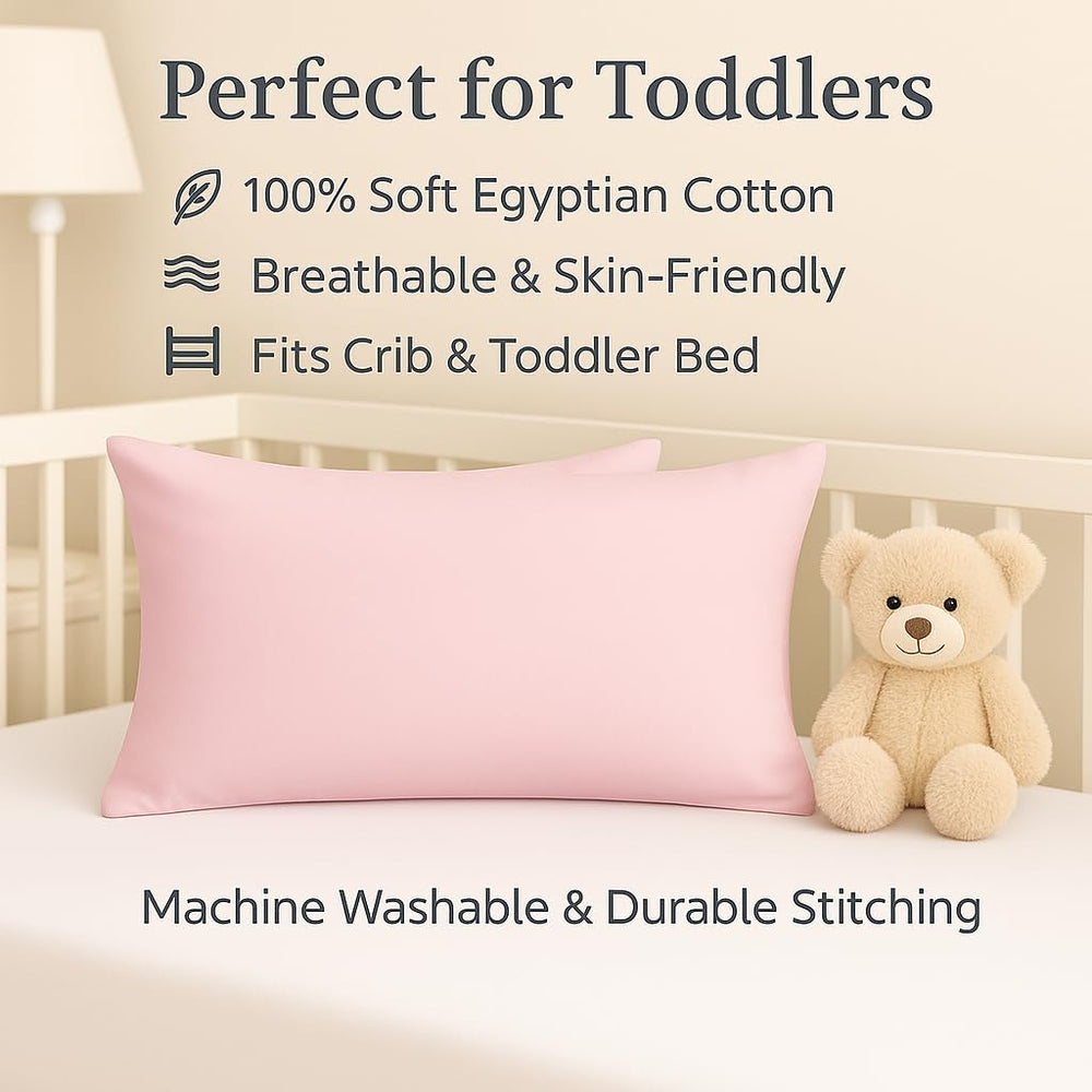 COTTON STICH mini pillowcase with envelope closure keeps small pillows secure while traveling