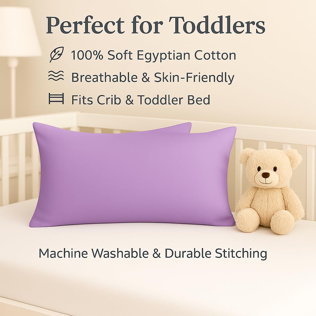 Cotton Stich mini pillowcase set of two with secure envelope closure.