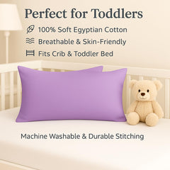 Cotton Stich mini pillowcase set of two with secure envelope closure.