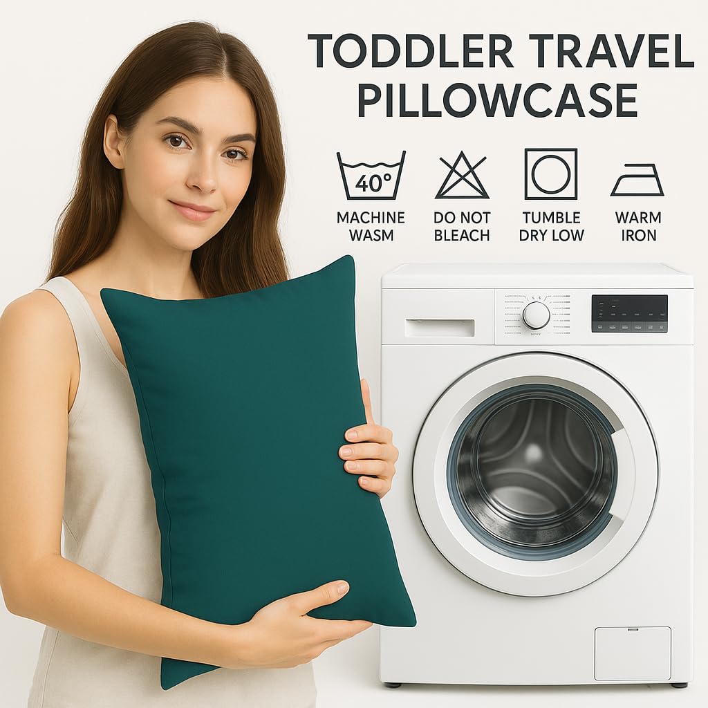 Cotton Stich nursery pillowcase teal ideal for cozy naps and cuddles