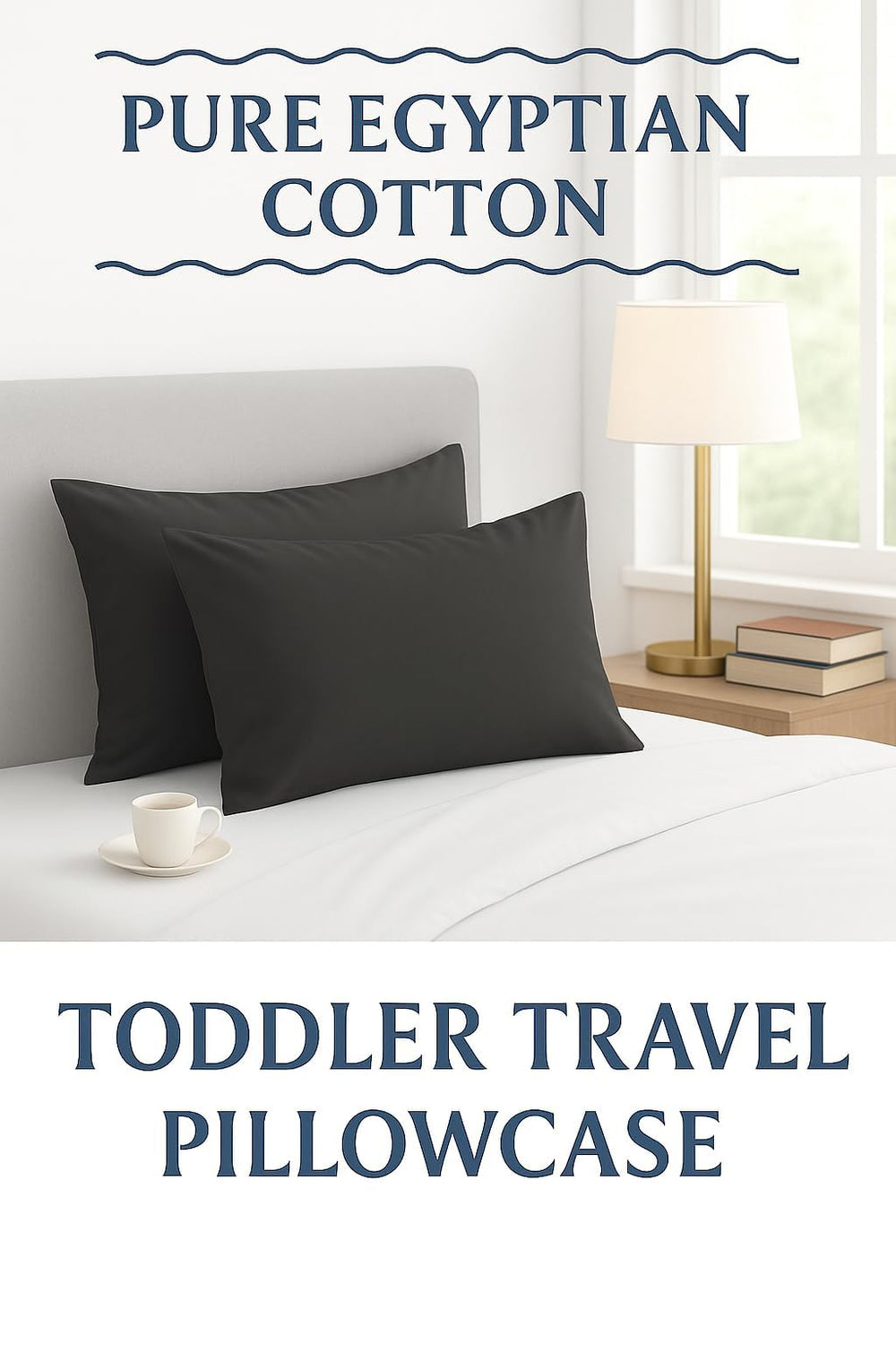 Cotton Stich envelope-closure pillowcase for quick, secure pillow insertion.