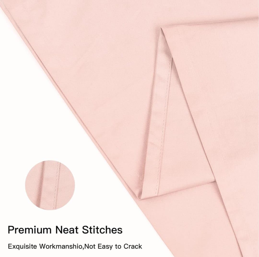 Cotton Stich set of 2 pink pillowcases ready for kids' beds.