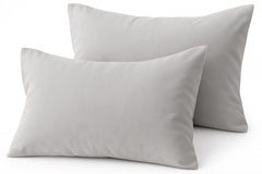 COTTON STICH silver-grey toddler pillowcase with 12x16 envelope closure for naps