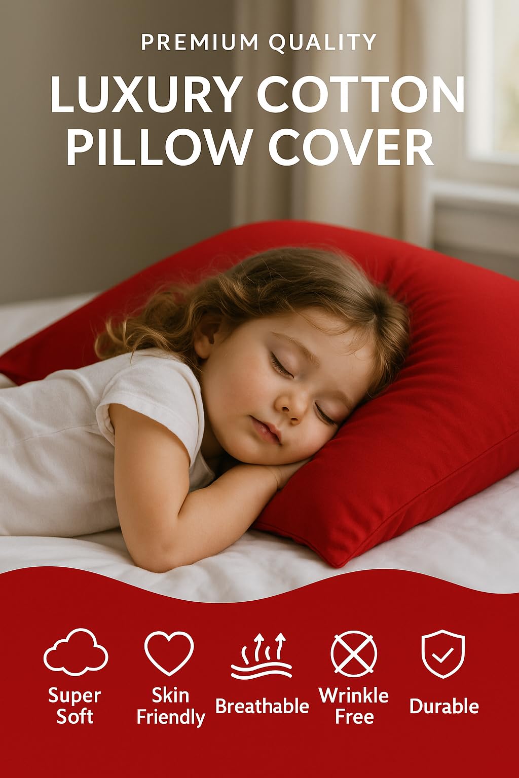 COTTON STICH soft, breathable cotton texture highlights light, comfortable feel.