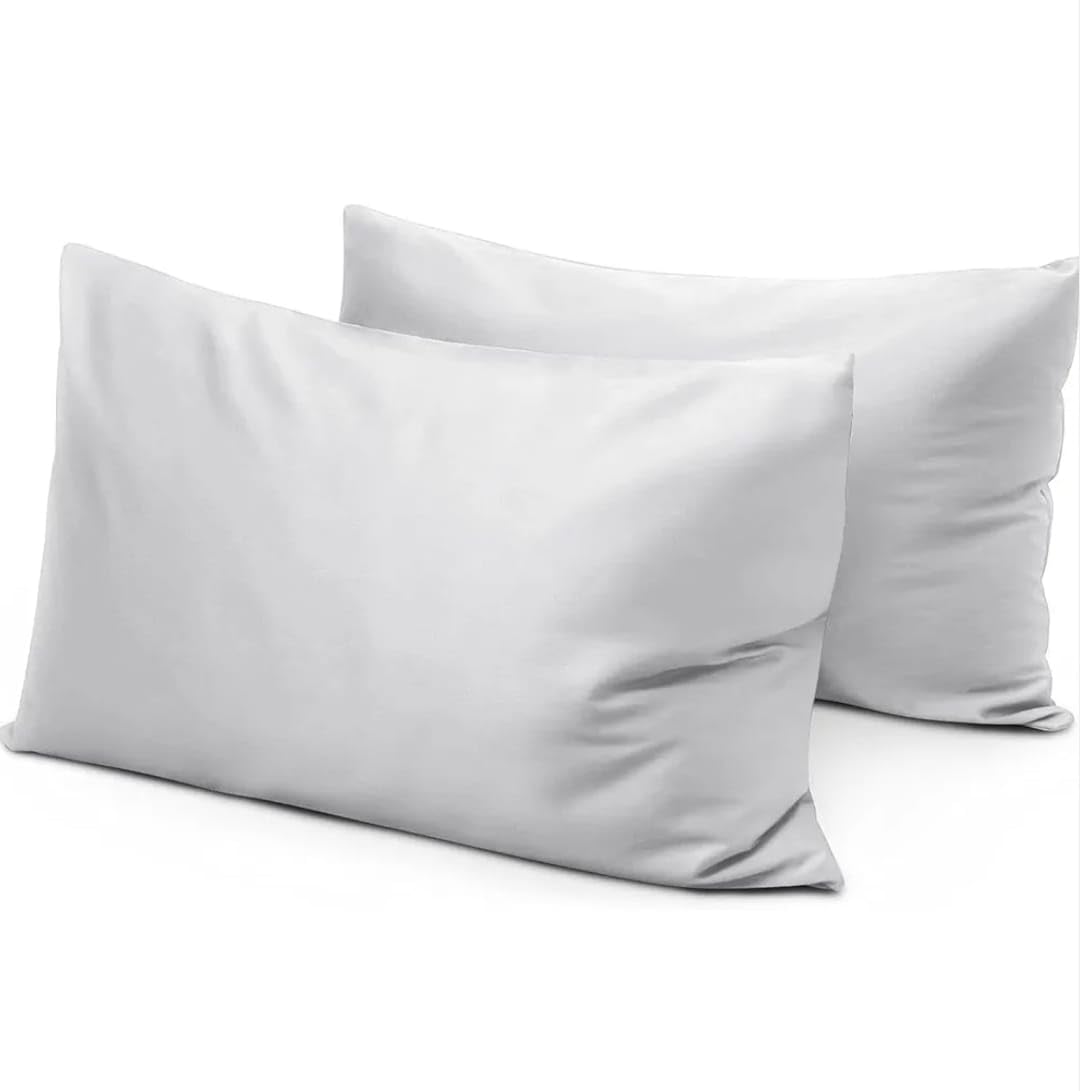 COTTON STICH toddler pillowcase in silver grey 16x20, soft and breathable for kids