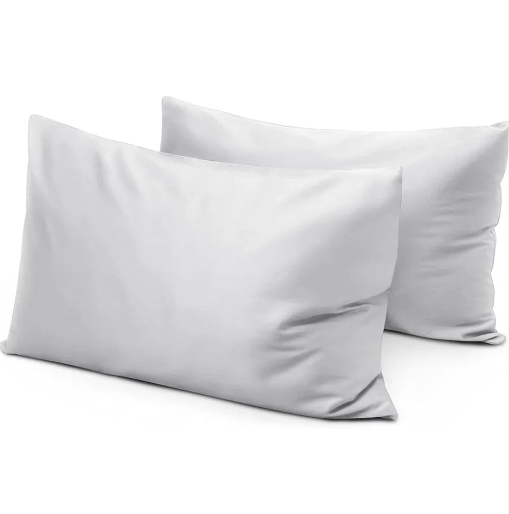 COTTON STICH toddler pillowcase in silver grey 16x20, soft and breathable for kids