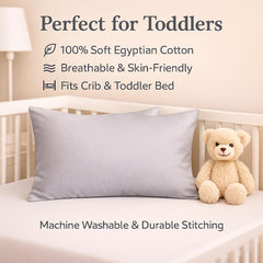 COTTON STICH 2-pack toddler pillowcase set for easy rotation.