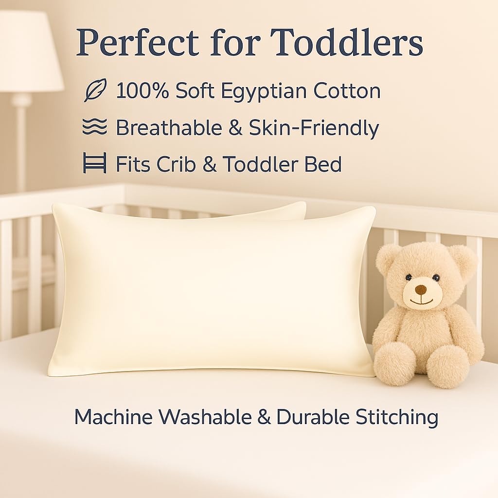Close-up of zipper closure on Cotton Stich toddler pillowcase for easy use