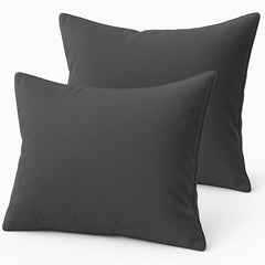 COTTON STICH toddler pillowcase dark grey front view with soft breathable cotton