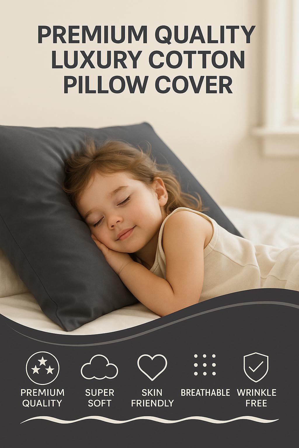 Cotton Stich set of 2 pillowcases ideal for kids' rooms
