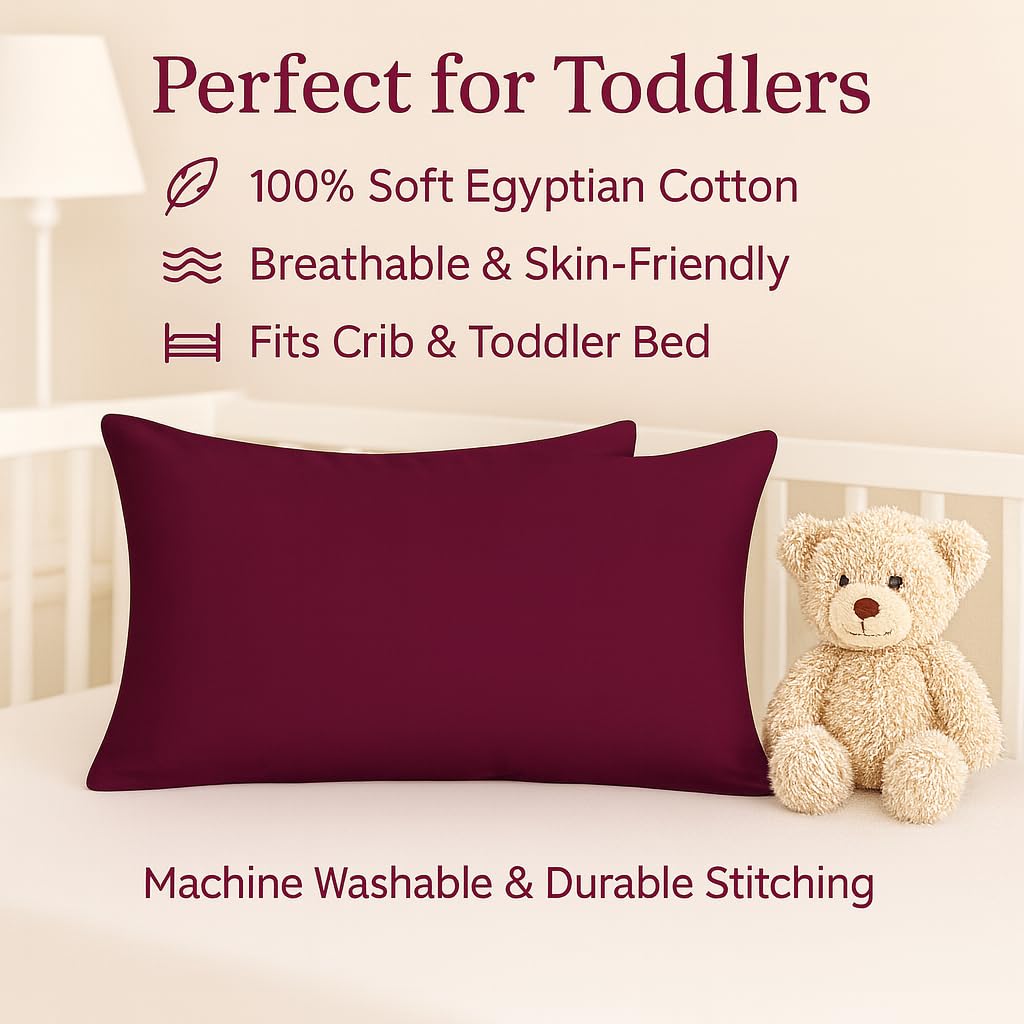 Cotton Stich toddler pillowcase on travel pillow illustrates lightweight portability.