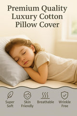 Cotton Stich zipper closure keeps pillow secure and easy to insert.