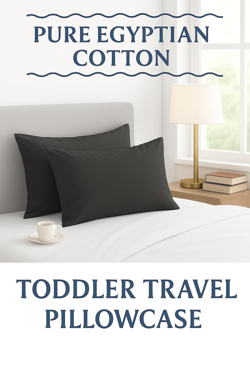 Compact travel pillow with Cotton Stich mini pillowcase for on-the-go comfort.
