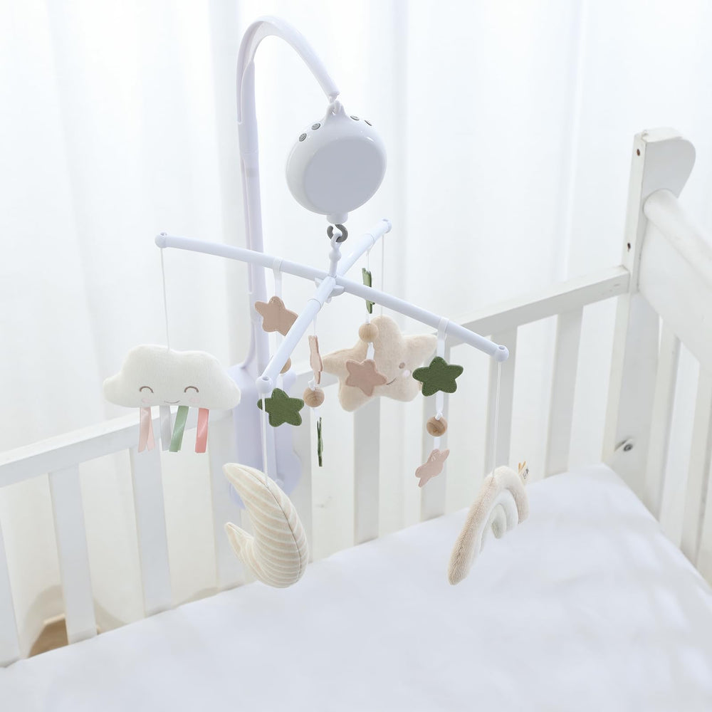 COTTONBEBE mobile claw arm shows quick, safe installation.