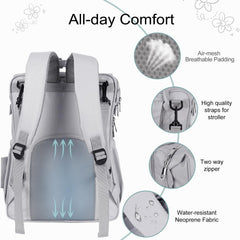 CottonBEBE ergonomic shoulder straps reduce shoulder strain during outings.