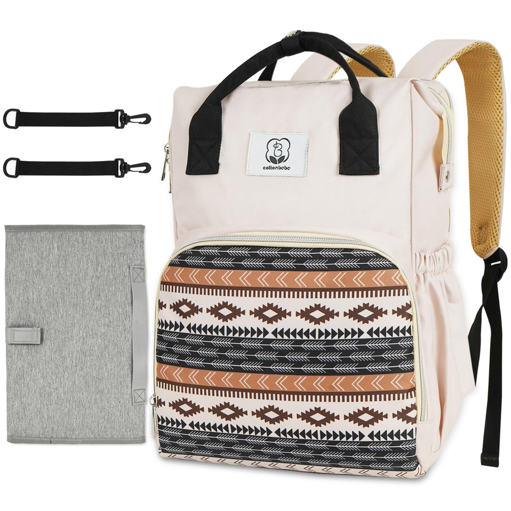 COTTONBEBE Western Diaper Bag with changing pad for on-the-go comfort