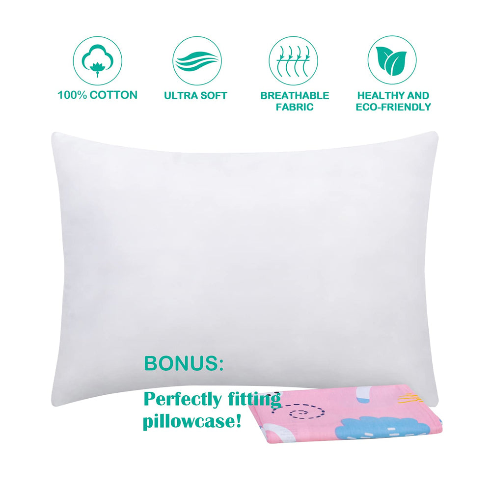 Cottonblue machine washable toddler pillow simplifies cleanup