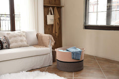 Cottonphant 24x17-in-size storage basket ideal for clothing and blankets.