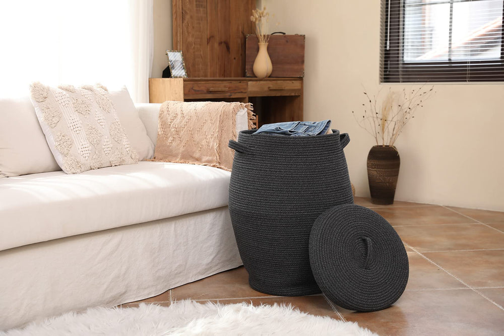 Cottonphant bedroom and living room décor storage basket blends with any style.