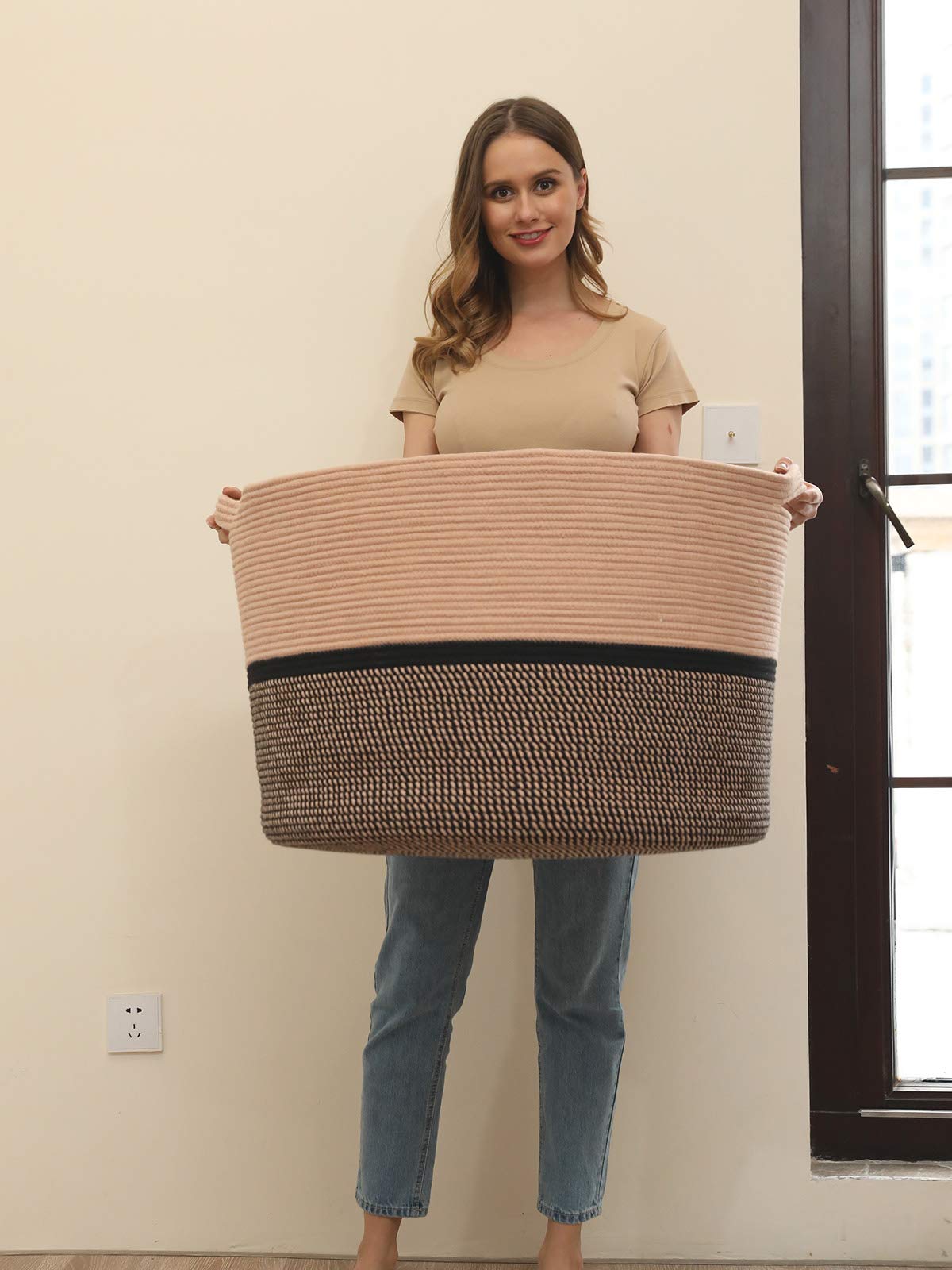 Cottonphant woven laundry hamper simplifies laundry day with style.