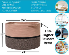 Cottonphant pure cotton luxury basket with soft texture and reliable durability.