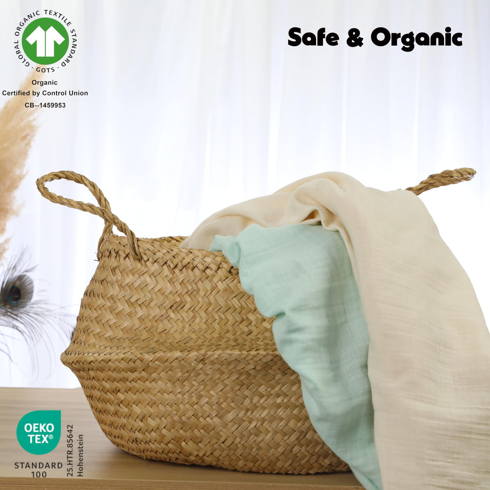 Cottonsis Turkish organic cotton muslin showcases soft breathable weave for year-round comfort