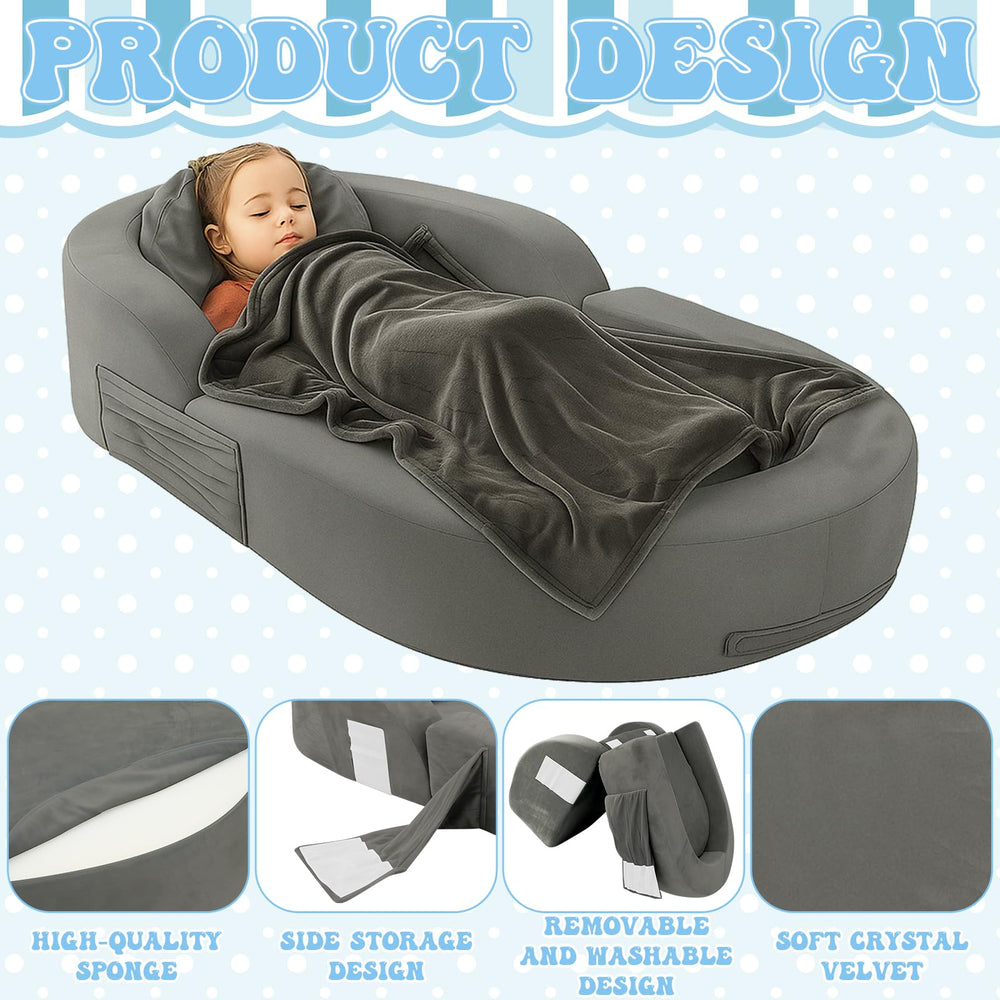Coumy bed with washable covers for quick cleaning