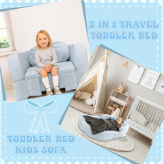 Coumy floor bed unfolded as a sofa bed for versatile daytime lounging.