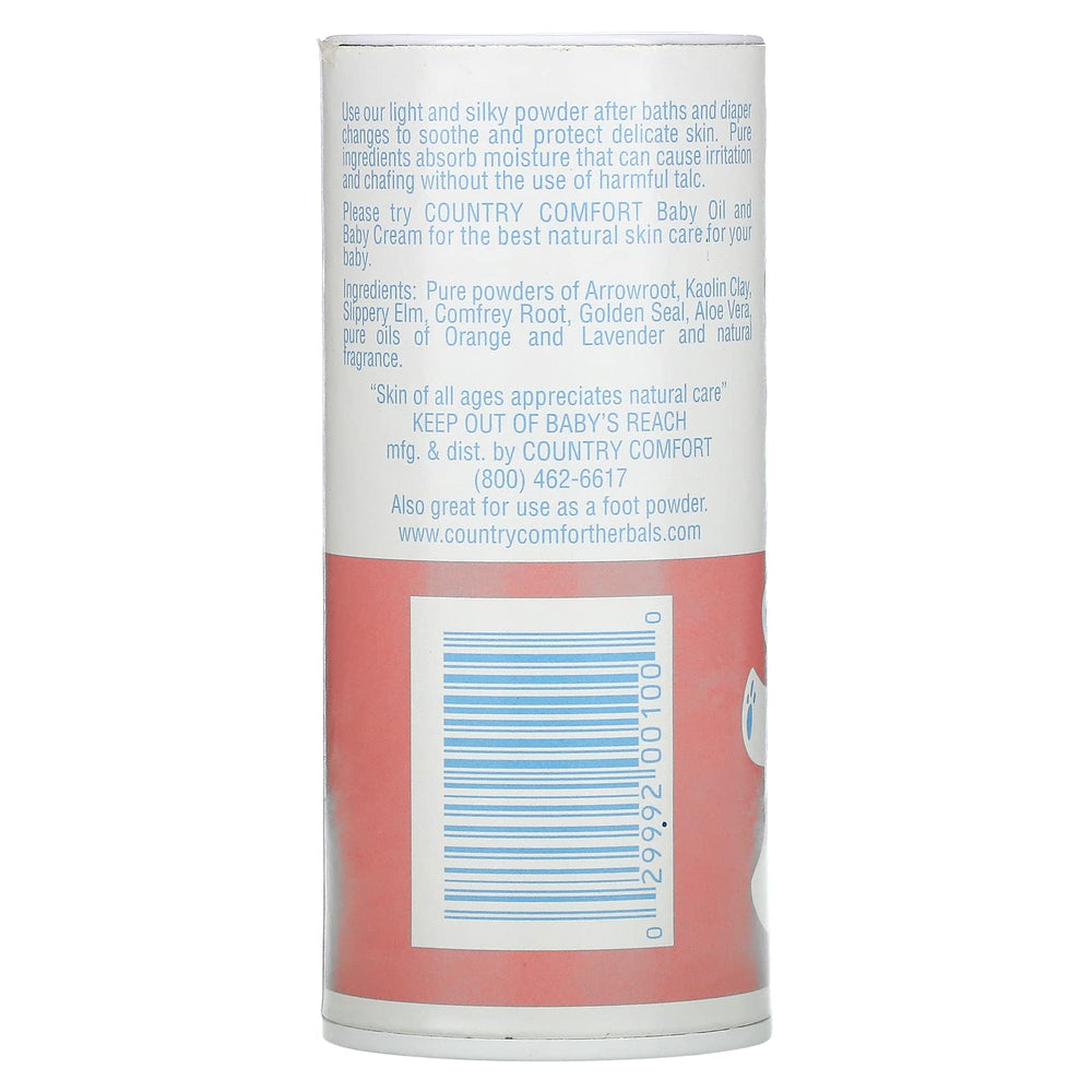 Country Comfort Herbal Powder Bottle 3oz shown for moisture control and everyday comfort.