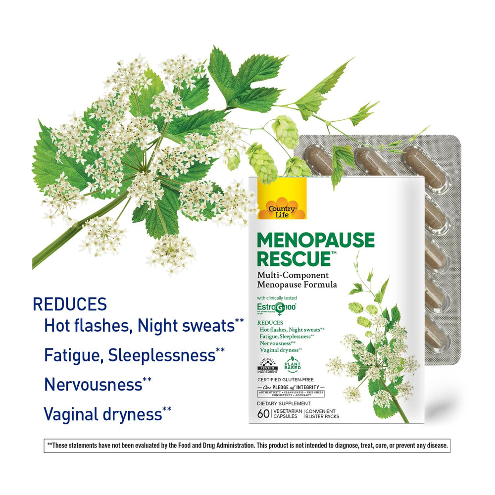 Country Life Menopause Rescue – Plant-Based Multi-Component Formula in ...