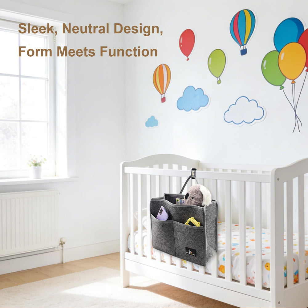 Cover Geny adjustable-hook-loop-straps secure around rails in seconds.