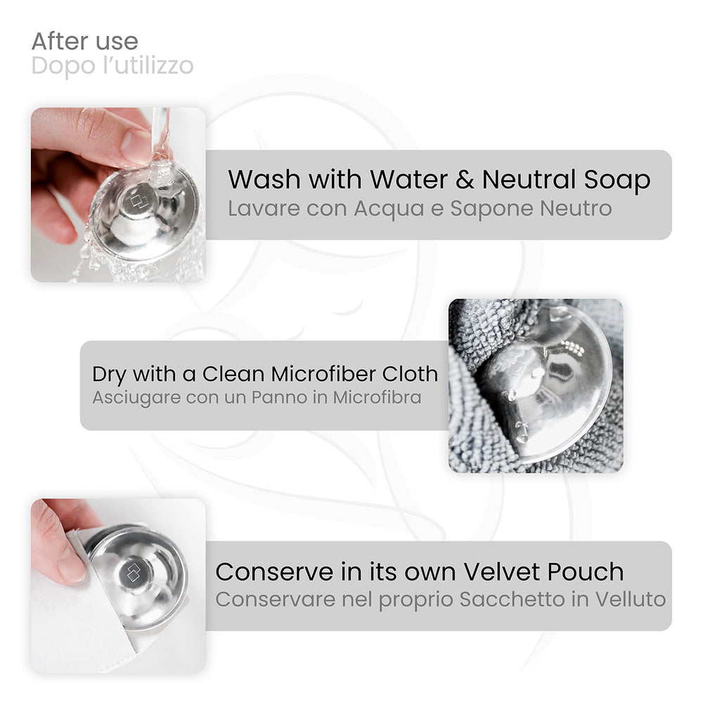 COVERbasics easy-care silver shields designed for regular use.