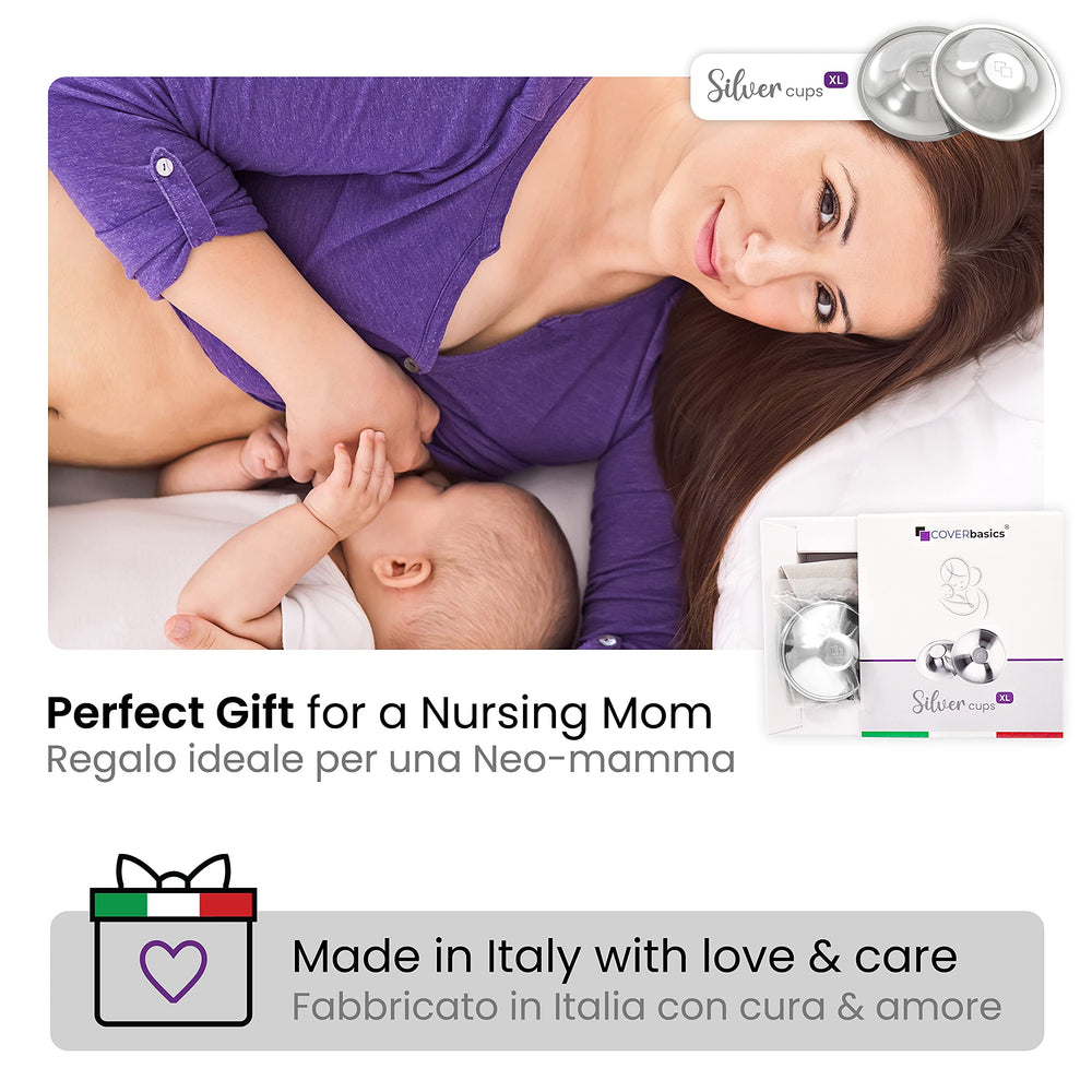 COVERbasics protective barrier supports comfortable latch during nursing.