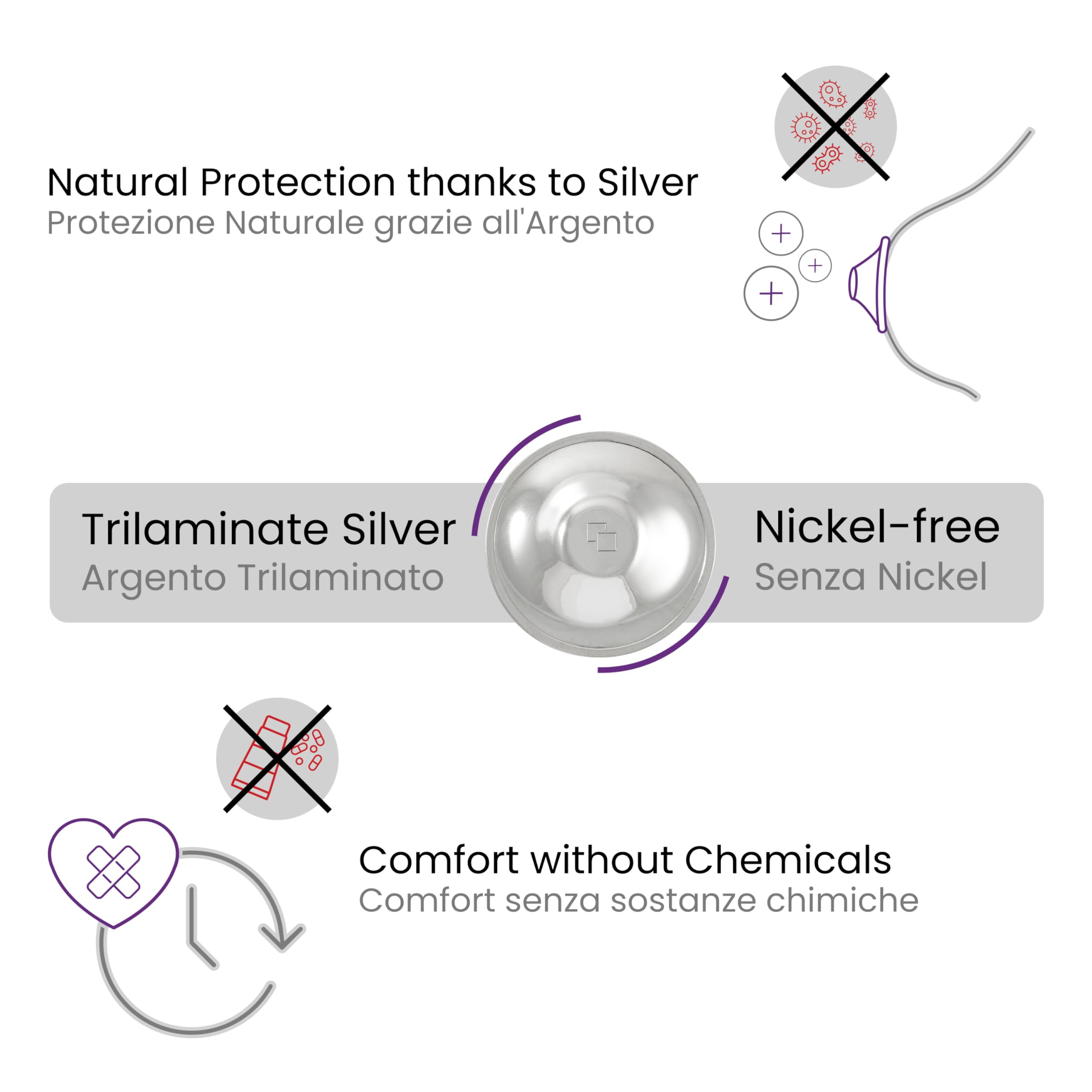 COVERbasics slim discreet design stays hidden under clothing.