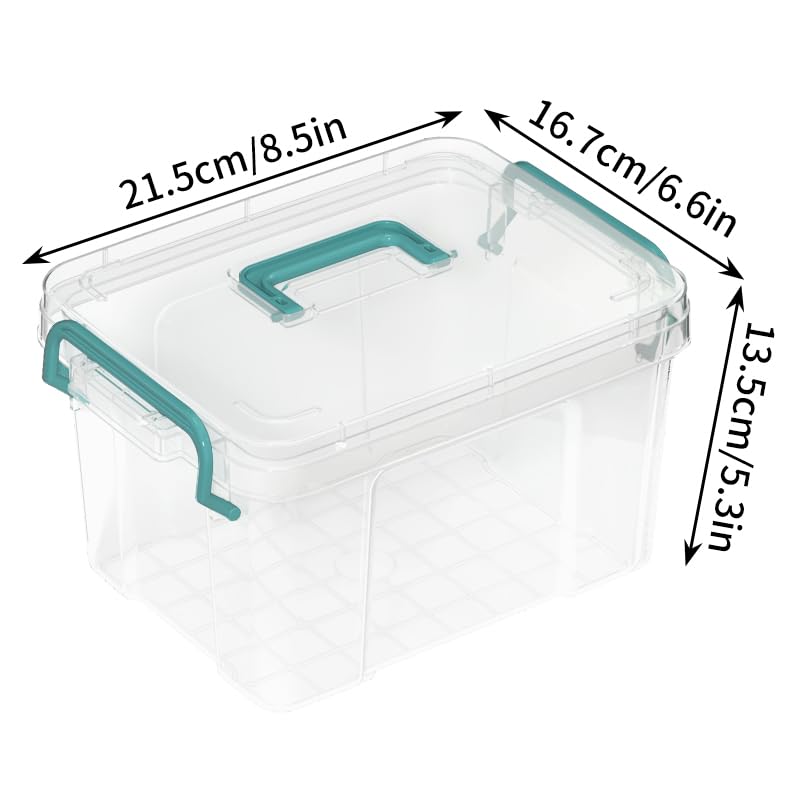 Covetree clear bin with handles for portable, easy storage.