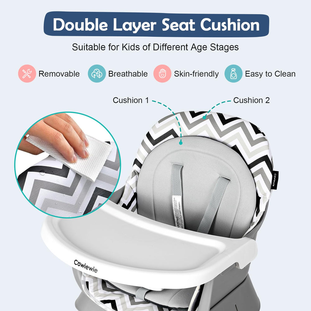 Cowiewie toddler-chair cushion provides soft, skin-friendly comfort